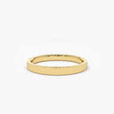 14k Flat 2MM wedding band - GeumJewels