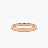 14k Flat 2MM wedding band - GeumJewels