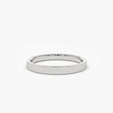 14k Flat 2MM wedding band - GeumJewels