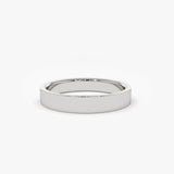 14K Flat 3MM Wedding Band - GeumJewels