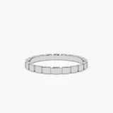 14K Geometric Square Stacking Ring - GeumJewels