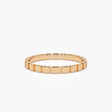 14K Geometric Square Stacking Ring - GeumJewels