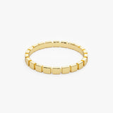 14K Geometric Square Stacking Ring - GeumJewels