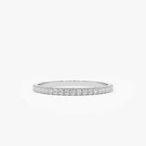 14K Gold 1.5MM Full Eternity Diamond Ring - GeumJewels