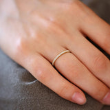 14K Gold 1.5MM Full Eternity Diamond Ring - GeumJewels