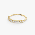 14K Gold 3 Prong Diamond Wedding Ring - GeumJewels