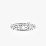 14kt Yellow Gold Custom Name Ring - Geum Jewels