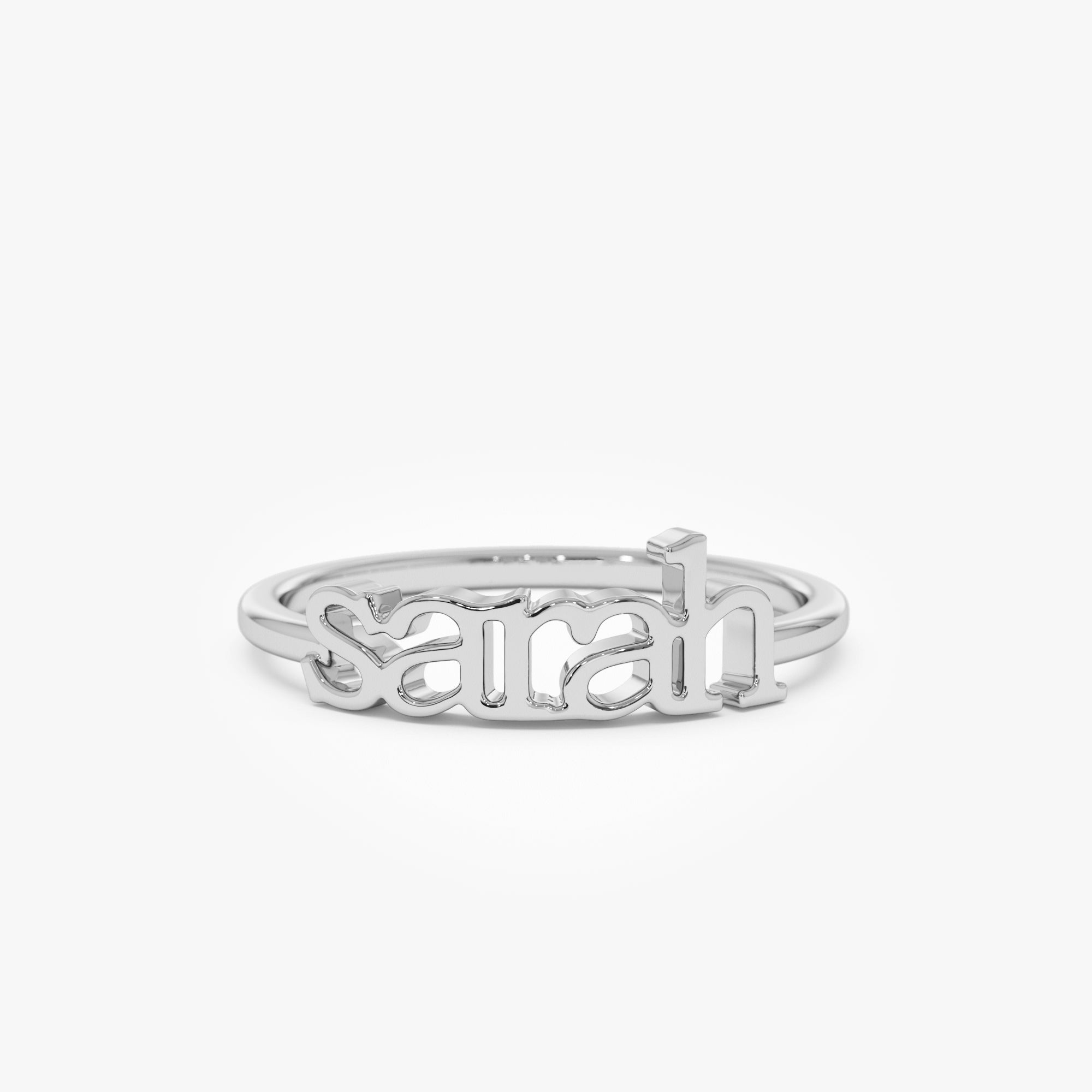 14kt Yellow Gold Custom Name Ring - Geum Jewels