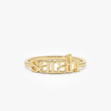 14K Gold Custom Name Ring - Geum Jewels