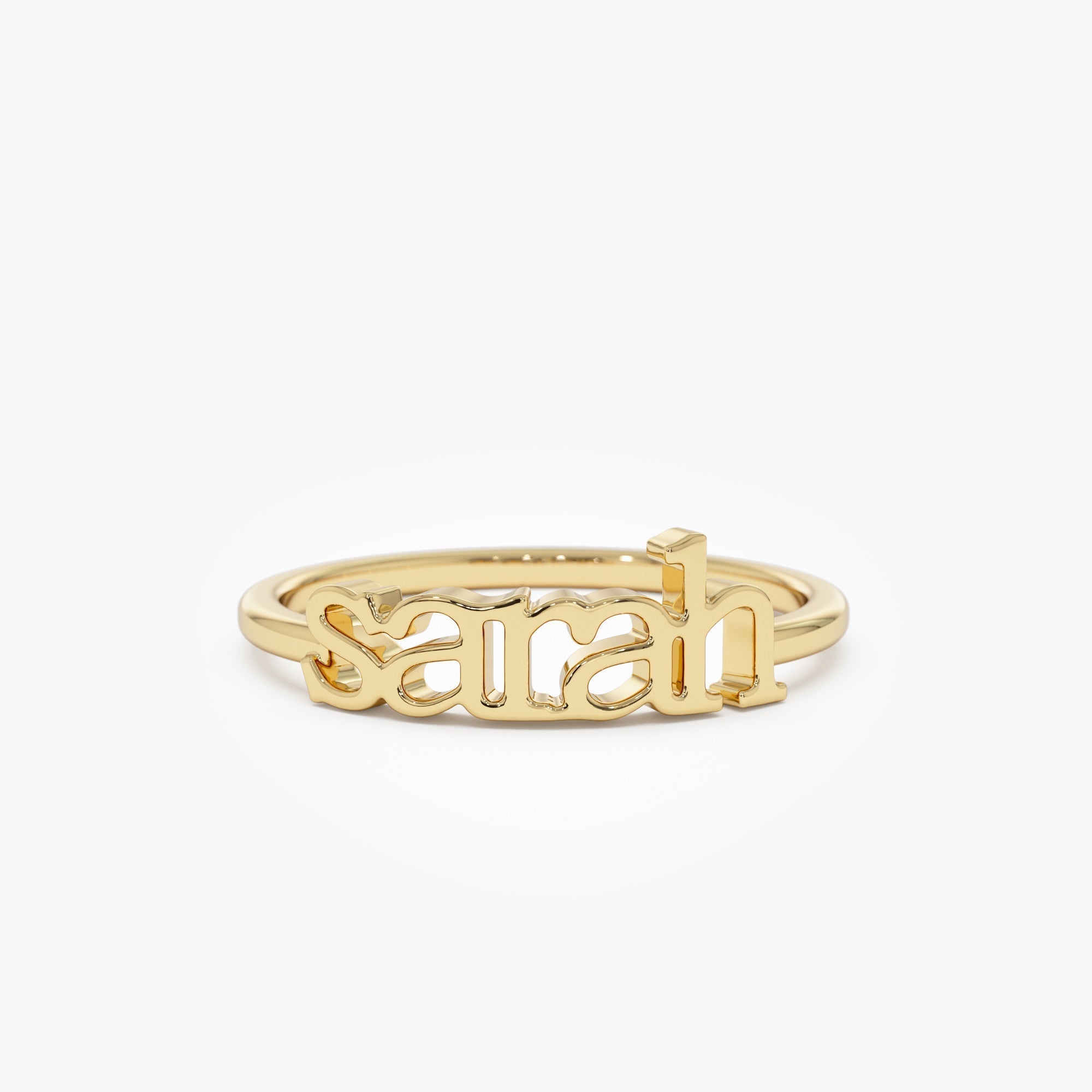 14K Gold Custom Name Ring - Geum Jewels