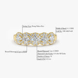 14K Gold Diamond Wedding Band - GeumJewels
