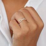 14K Gold Eternity Diamond Wedding Band - GeumJewels