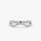 14K Gold Eternity Diamond Wedding Band - GeumJewels