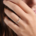 14K Gold Eternity Diamond Wedding Band - GeumJewels