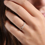 14K Gold Eternity Diamond Wedding Band - GeumJewels