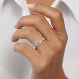 14K Gold Eternity Diamond Wedding Band - GeumJewels