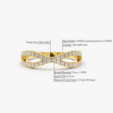 14K Gold Eternity Diamond Wedding Band - GeumJewels