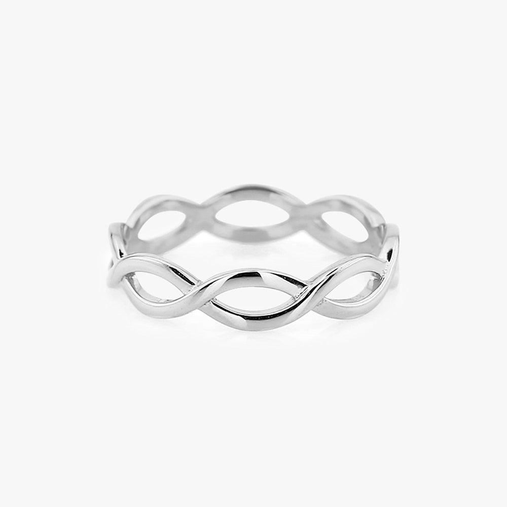 14k Gold Infinity Band - GeumJewels