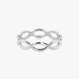 14k Gold Infinity Band - GeumJewels
