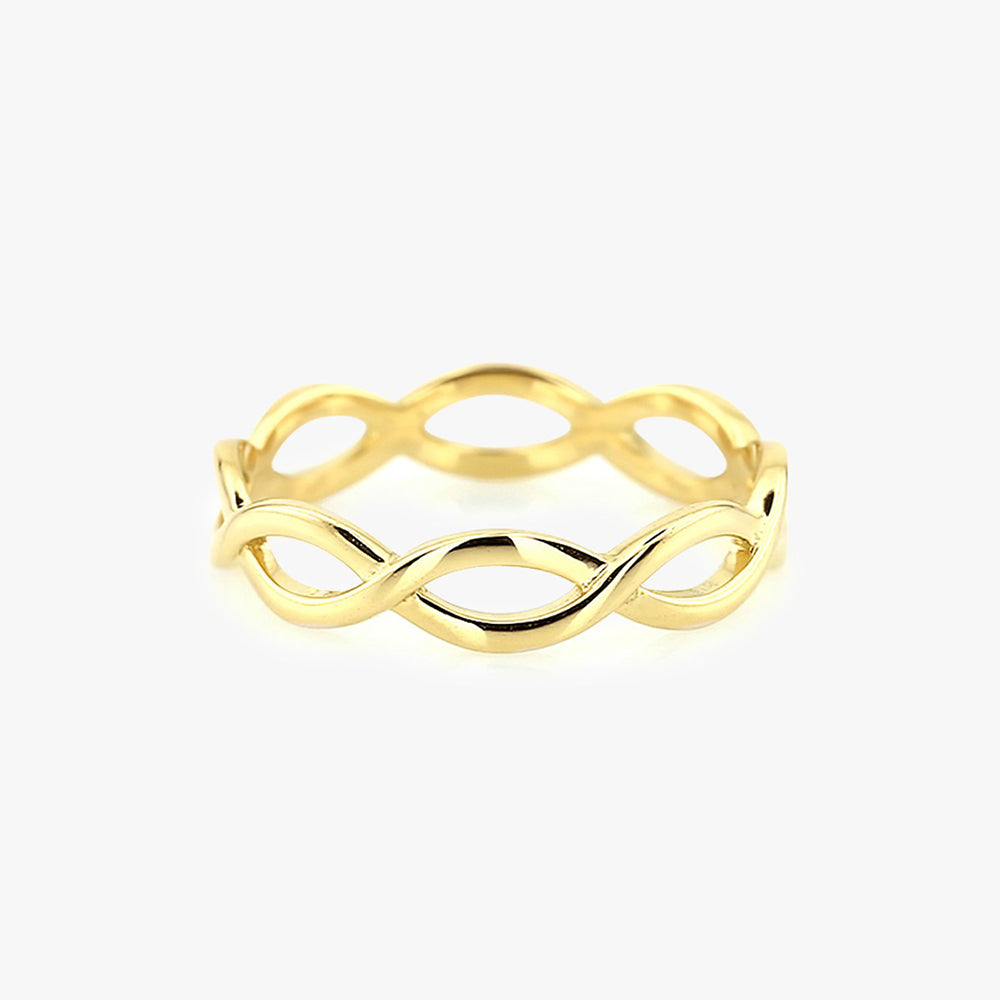 14k Gold Infinity Band - GeumJewels