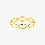 14k Gold Infinity Band - GeumJewels