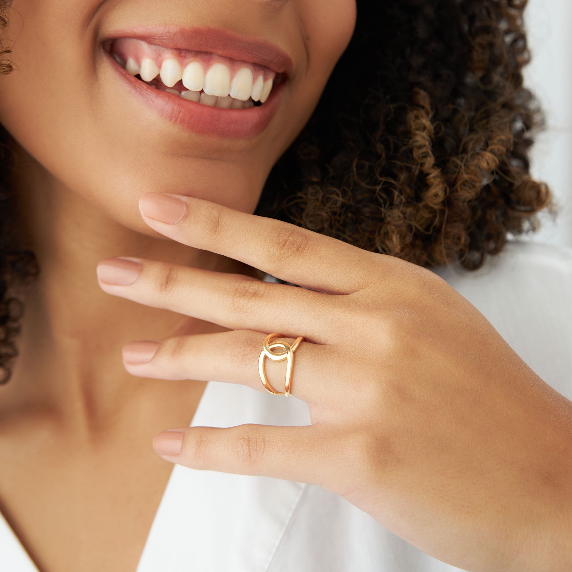 14k Gold Infinity Knot Ring - GeumJewels