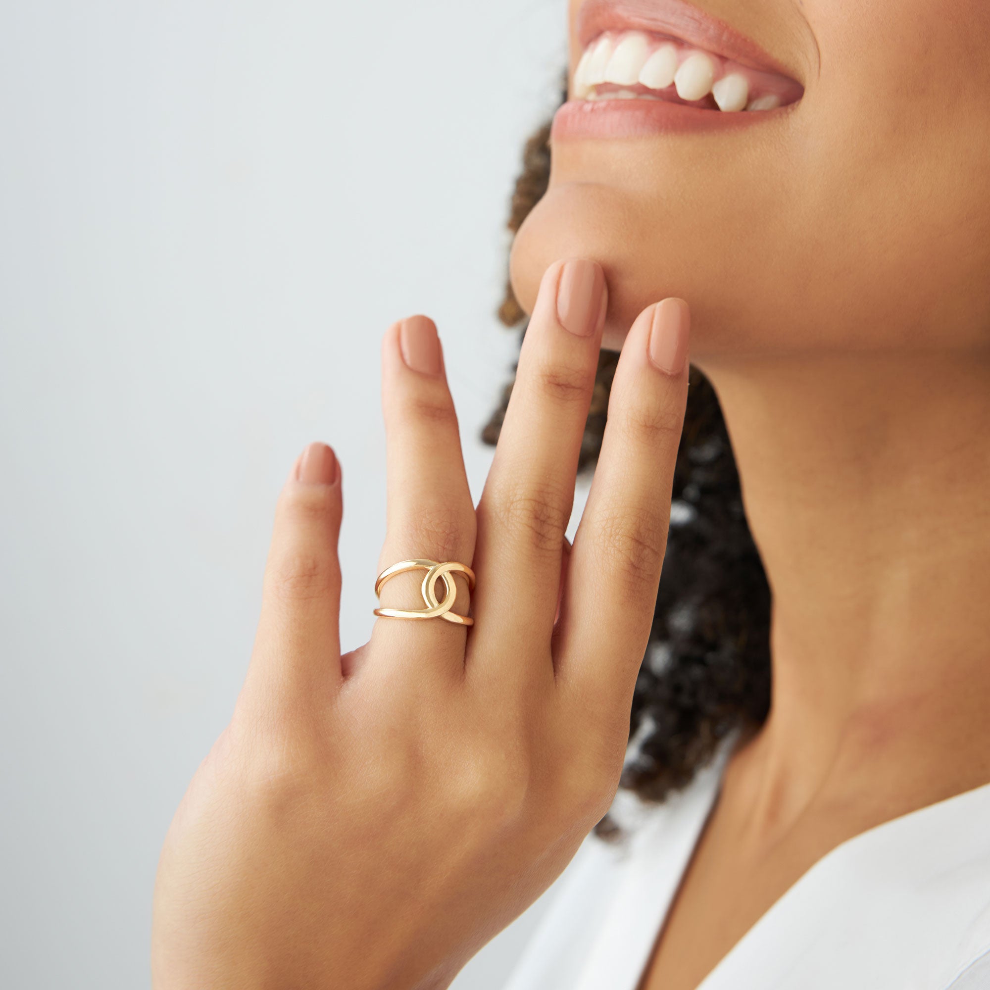 14k Gold Infinity Knot Ring - GeumJewels