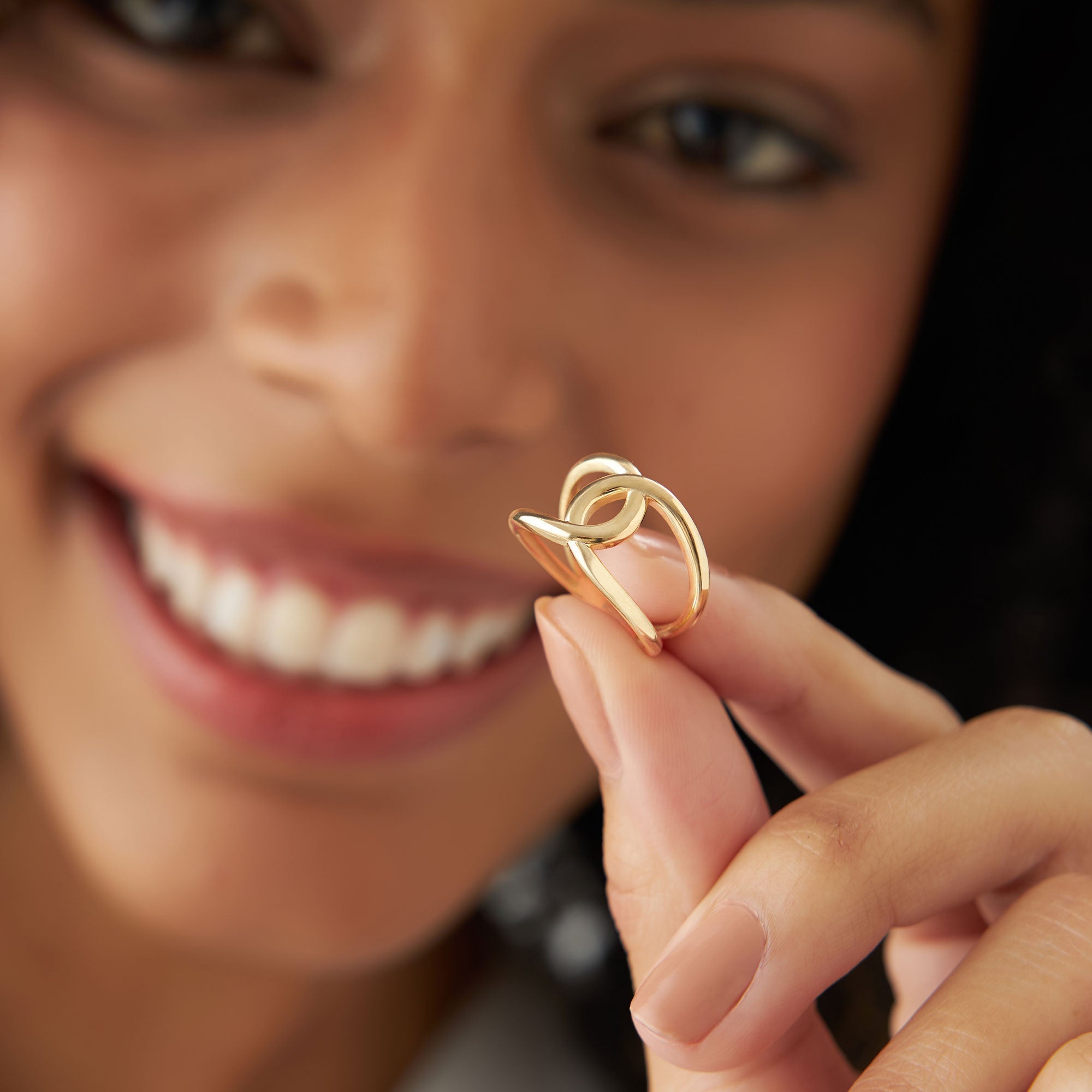 14k Gold Infinity Knot Ring - GeumJewels