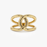 14k Gold Infinity Knot Ring - GeumJewels