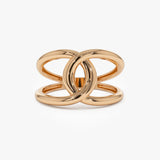 14k Gold Infinity Knot Ring - GeumJewels