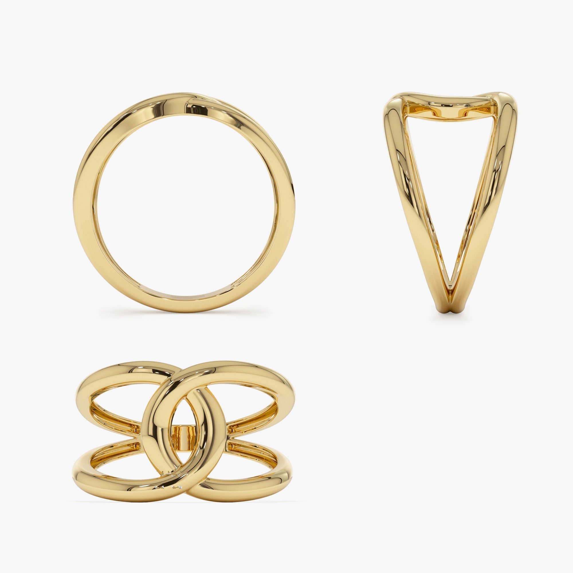 14k Gold Infinity Knot Ring - GeumJewels