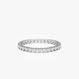 14k Gold Mini Heart Eternity Ring - GeumJewels