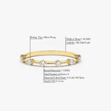 14K Gold Petite Diamond Wedding Ring - GeumJewels