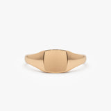14k Gold Square Signet Ring - GeumJewels