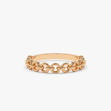 14K Gold Stackable Dainty Ring - GeumJewels