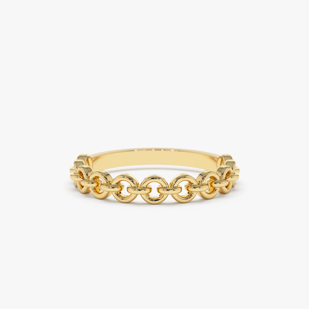 14K Gold Stackable Dainty Ring - GeumJewels