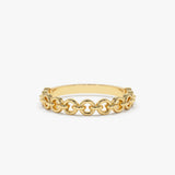 14K Gold Stackable Dainty Ring - GeumJewels