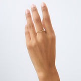14K High and Low Zig Zag Ring - GeumJewels
