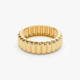 14k Iconic Dome Bold Statement Ring - GeumJewels