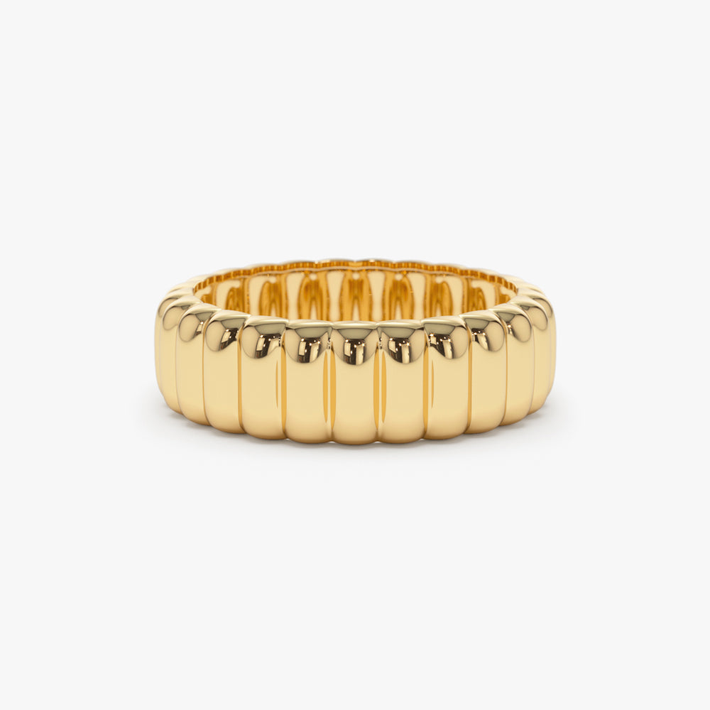 14k Iconic Dome Bold Statement Ring - GeumJewels
