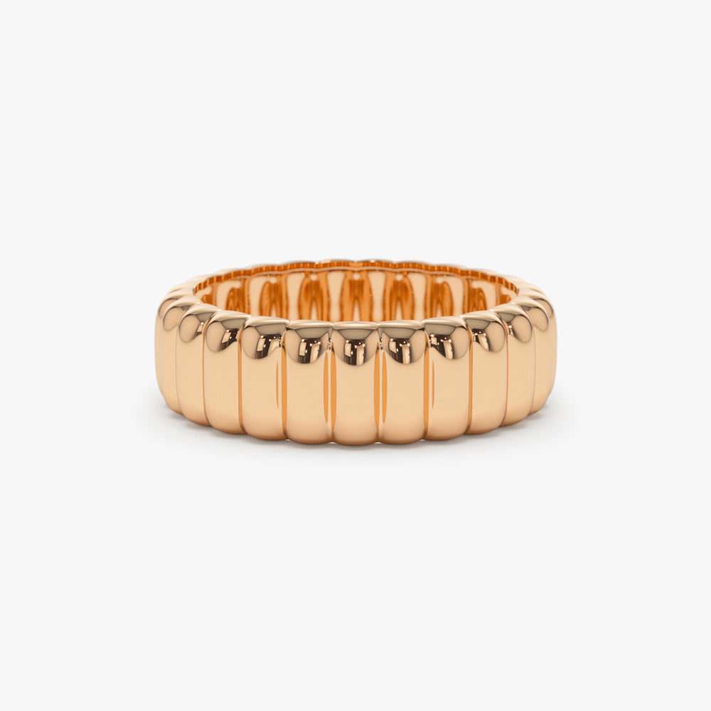 14k Iconic Dome Bold Statement Ring - GeumJewels