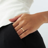 14k Milgran Full Eternity Diamond Ring - GeumJewels