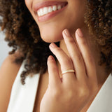 14k Milgran Full Eternity Diamond Ring - GeumJewels