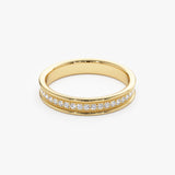 14k Milgran Full Eternity Diamond Ring - GeumJewels