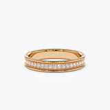 14k Milgran Full Eternity Diamond Ring - GeumJewels