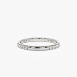 14k Multi Station Diamond Eternity Ring - GeumJewels