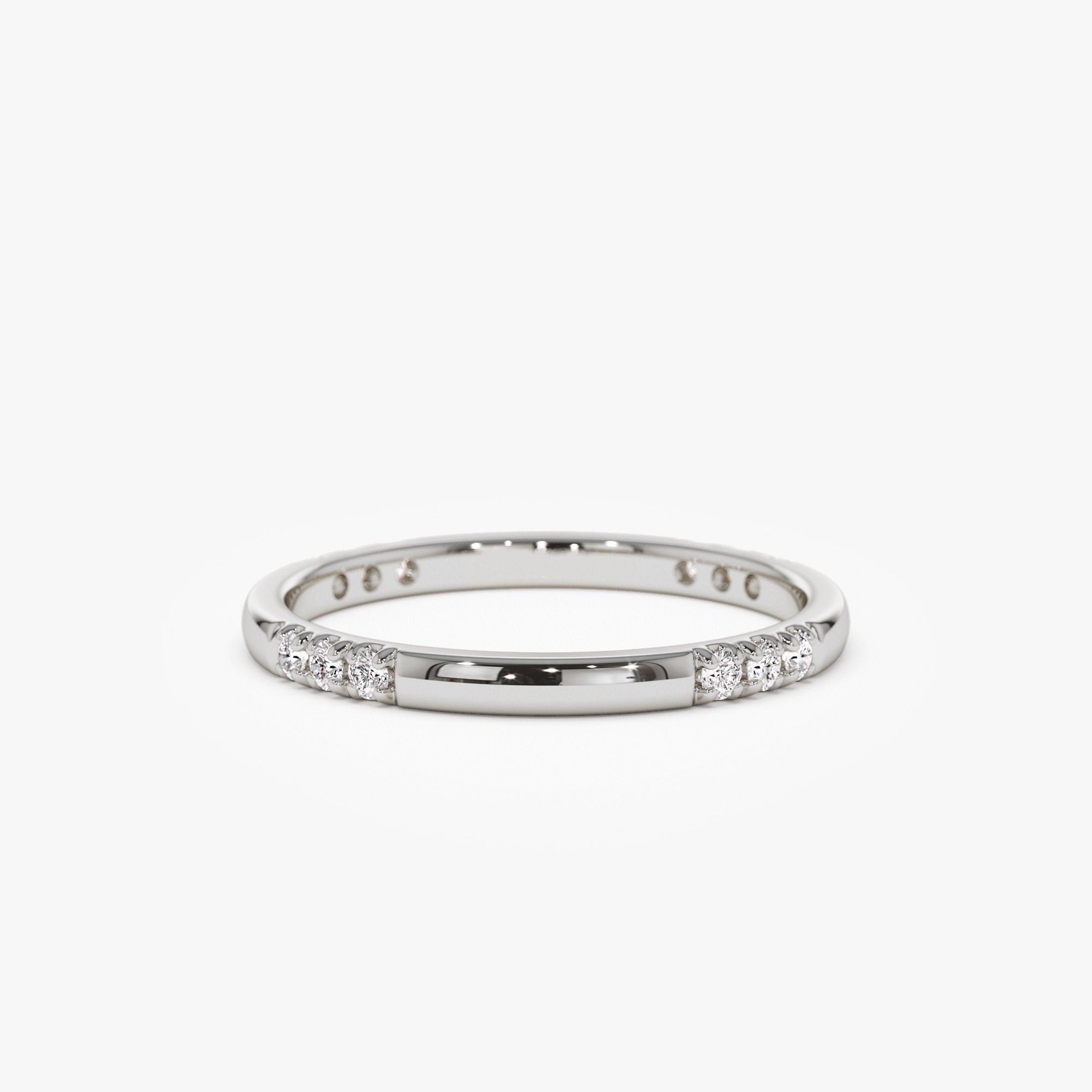 14k Multi Station Diamond Eternity Ring - GeumJewels