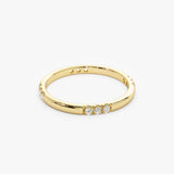 14k Multi Station Diamond Eternity Ring - GeumJewels