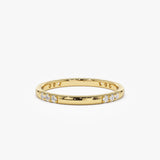 14k Multi Station Diamond Eternity Ring - GeumJewels