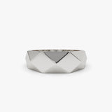 14k Pattern Bold Statement Ring - GeumJewels